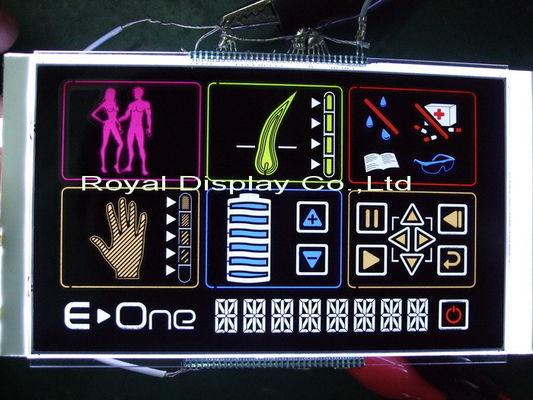 Super Wide Viewing Angle Custom LCD Panel 3 Colors Printing PRYD2003VV-B