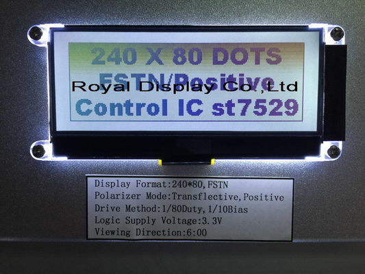 Hand Held Device Graphic LCD Module 240*80 Dots OEM / ODM Available