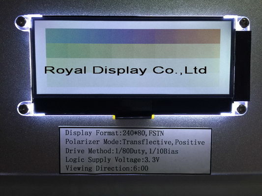 Hand Held Device Graphic LCD Module 240*80 Dots OEM / ODM Available