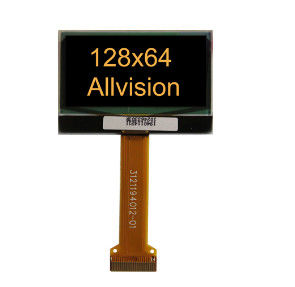 Yellow Color 1.6 Inch OLED Display Module OEM / ODM Available QG-2864GSYDG01
