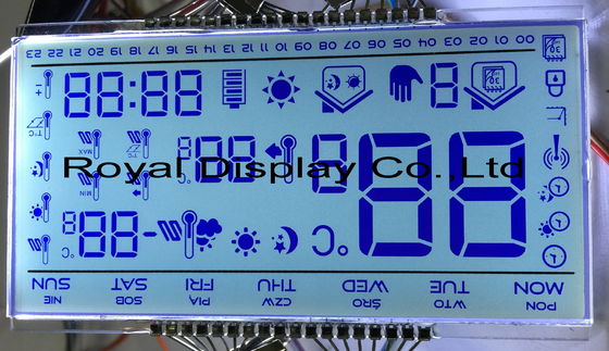 RYD1201AA Custom LCD Panel Blue White Amber Low Power Consumption