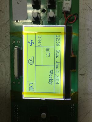UC1698 Driver Dot Matrix Lcd For Fireplace RYG180100A Wide Operation