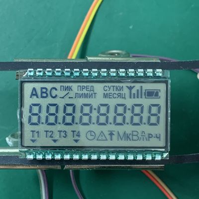 TN LCD Module 2.8v -40 Celsius degree transflective positive 64Hz energy meter
