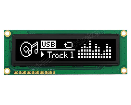 OLED LCD Module 3.84'' 100*16 Graphic Super Wide Temperature 5.0v Winstar Replace