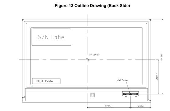 10.1'' TFT LCD Module 1280*RGB*800 IVO M101NWWB R3 High Contrast Free View Wide Temperature