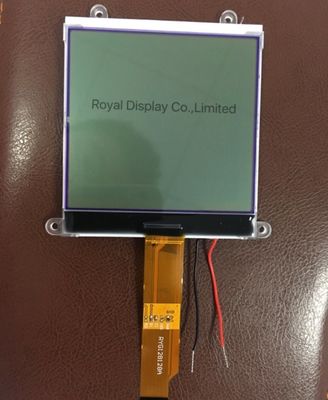 128*128 Graphic LCD Module STN Yellow Green Wide Temperature 6H Industrial Display