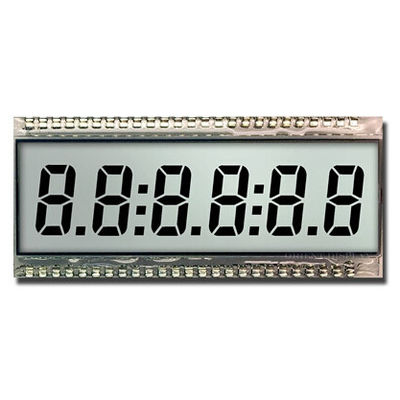 8 Digit Segment LCD Module TN Reflective Wide Temperature Industrial Display