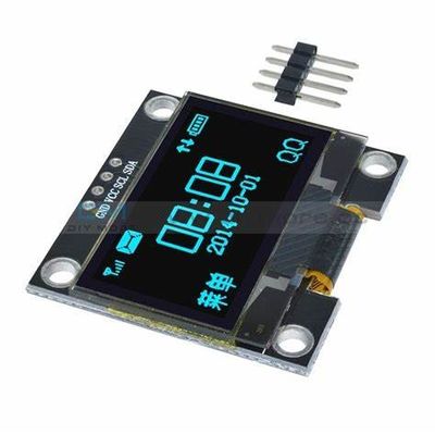 1.3'' 128*64 White Monochrome OLED I2C Interface Wide Temperature LCD Module