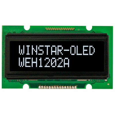 1.6'' 12*2 Character Monochrome OLED LCD Module Winstar Replace