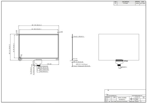 7.5'' 4 color 880**528 SSD1677 FFC E-paper display EPD