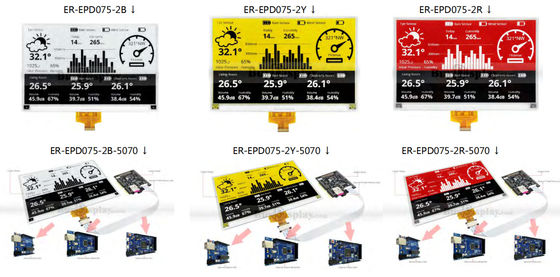 7.5'' 4 color 880**528 SSD1677 FFC E-paper display EPD