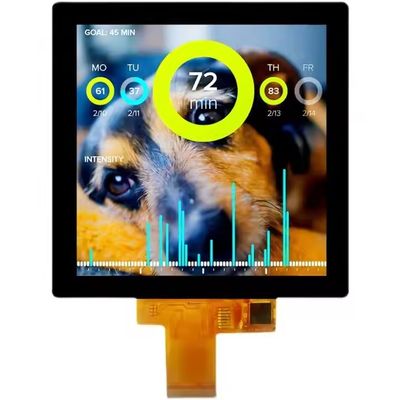 3.95 Inch 4" 480*480 Square TFT LCD Display with RGB Interface CTP