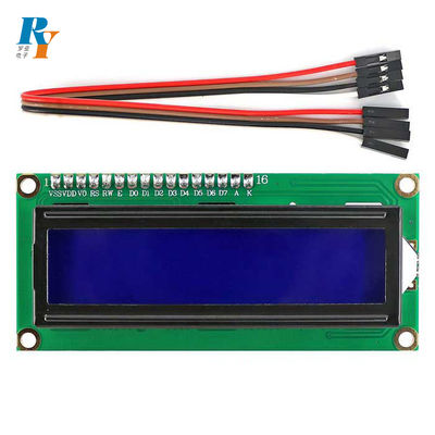 RYP1602A 16x2 Character LCD Display Module STN Blue Transflective Positive AIP31066 Driver