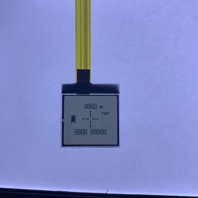 RYG7036A Custom Round TN Segment LCD Display with 12:00 Viewing Direction Transmissive Positive Polarizer and 1/1 Duty 1/1 Bias Drive