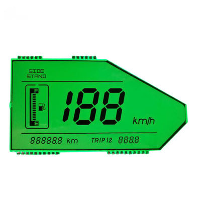 7 Segment Motorcycle Speedometer TN LCD Screen Transflective