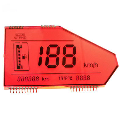 7 Segment Motorcycle Speedometer TN LCD Screen Transflective