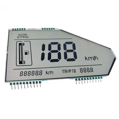 7 Segment Motorcycle Speedometer TN LCD Screen Transflective