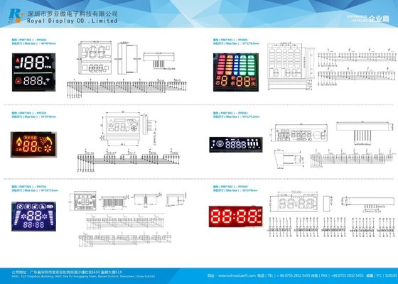 Triple Digit Common Anode 7 Segment LED Display 0.56" For Microwave