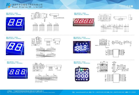 Triple Digit Common Anode 7 Segment LED Display 0.56" For Microwave