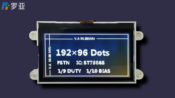 192*64dots Graphic Low Power Consumption Stn-Gray White LED Backlight Module LCD Display