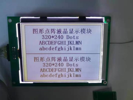 320X240 Dots Customized Size Connector Rtp FSTN Positive Monochrome Panel LCD Module