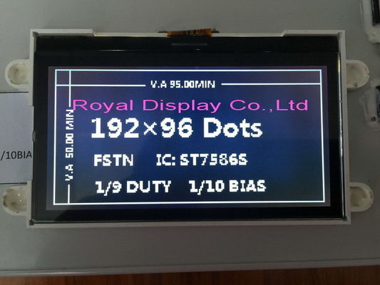 Royal 192X64 Dots Mono LCD Screen Graphic LCD Module FSTN Cog OLED Display