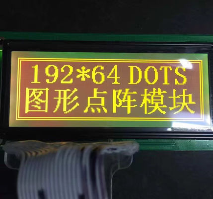 Stn Graphic 192x64 Dots Mono LCD Module FSTN FFC Parallel Interface