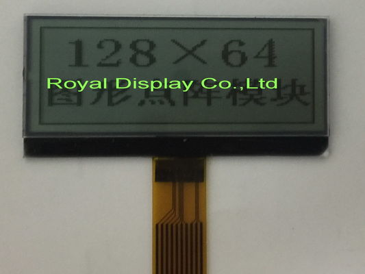 FSTN FFC 3V 128X64 Dots White/ Amber LED backlight ST7565R Graphic LCD Display For POS