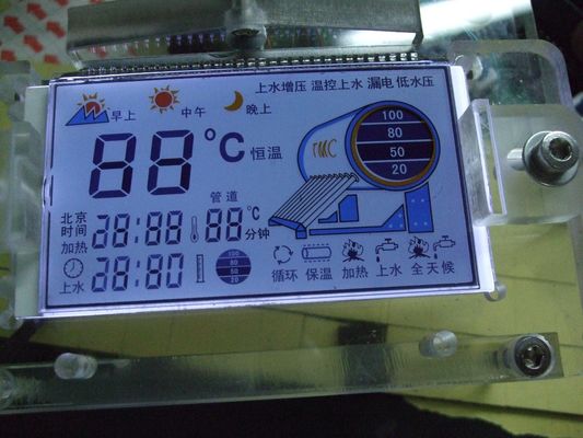 TN Reflective 7 Segment Positive Lcd Panel FSTN Monochrome