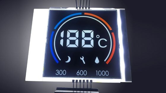 7 Segment Numeric LCD Panel REACH FSTN Positive For Thermostat