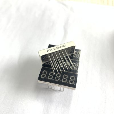 Tn Monochrome 7 Segment LED Display 10mm Pixels Common Anode 8 Digital