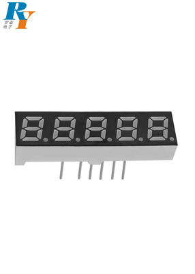 Blue Emitting LED Segment Display Common Cathode 0.28" 5 Digit 200mcd