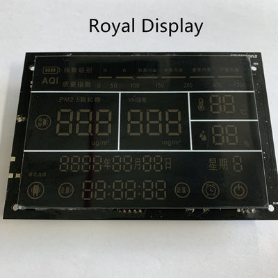 Custmoized Temperature Calendar Month Day Week LCD Display 7 Segment With Light
