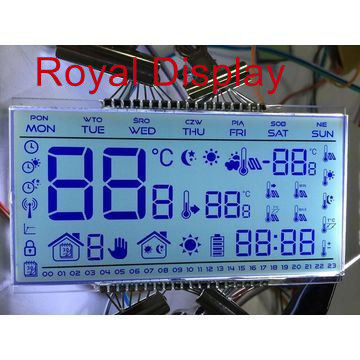 Monochrome Segment 6 Digits Custom Fuel Dispenser LCD Display