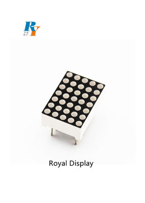 80mcd LED DOT Matrix Display FSTN COB 1.9mm Dia 5X7 Red Emitting