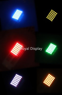 80mcd LED DOT Matrix Display FSTN COB 1.9mm Dia 5X7 Red Emitting