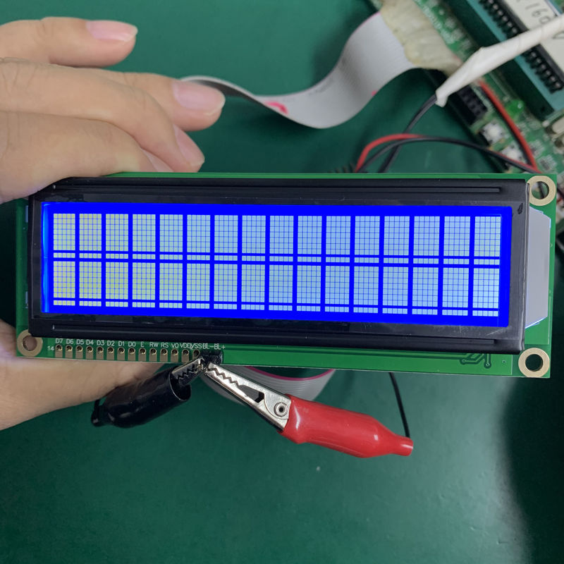 16*2 Big Size STN LCD Module Negative Blue Monochrome With IC ST7065