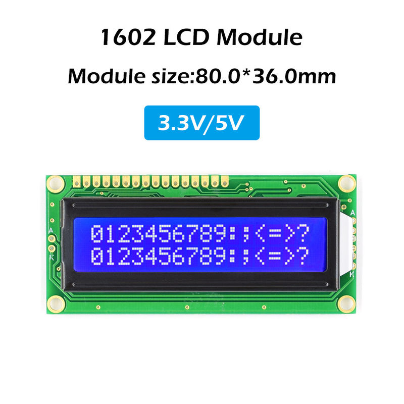 20*2 2002 Character LCD Module Big Size Wide Temperature Industrial Display