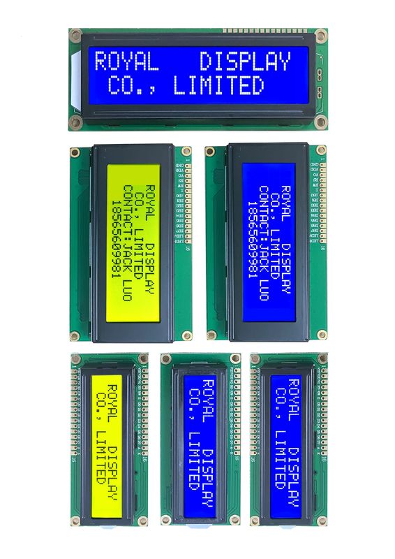 3.3V Monochrome Transmissive/Transflective/Reflective Character Blue/Green/Gray Stn Character LCD Modules