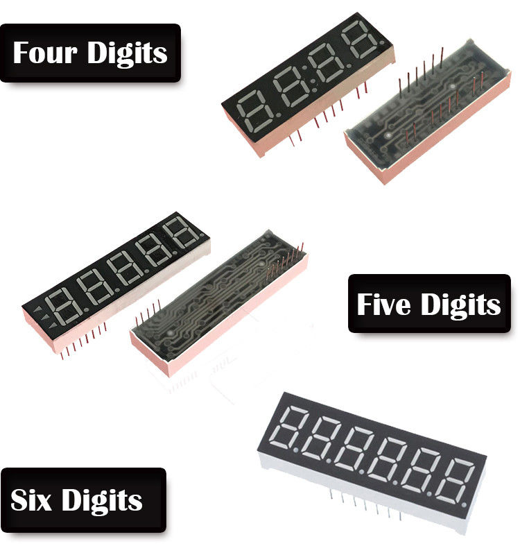 Wholesaler Customized 3.6v Common Anode Smd LED Segment Display 7 Segment 10mm Pixels