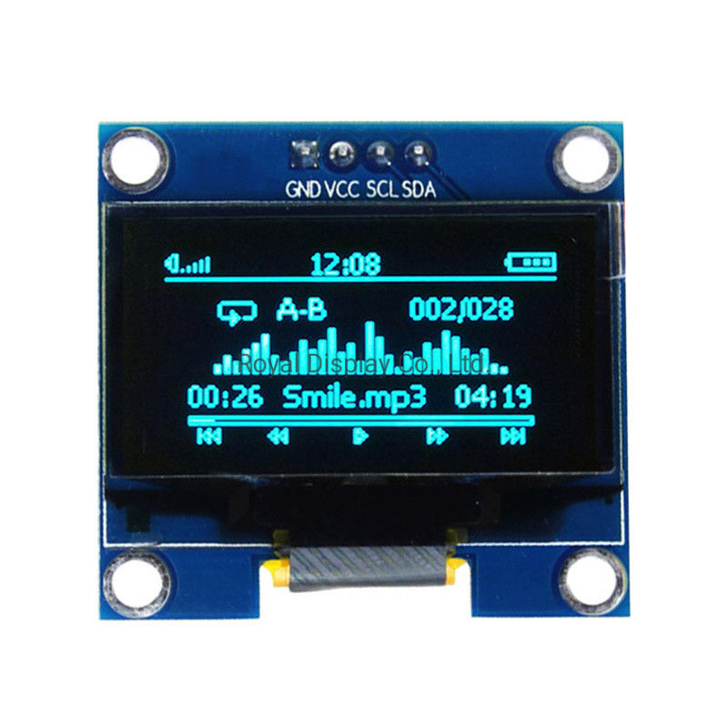 Hot Selling 1.3 Inch OLED Display Module 128x64 Iic Interface SSD1306 Controller with White Blacklight