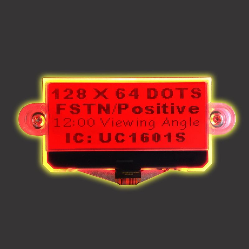 Manufacturer Graphic LCD Display FSTN 128X64 dots matrix lcd 45mA Cog St7565r FSTN Graphic LCD Module 1.3in Positive